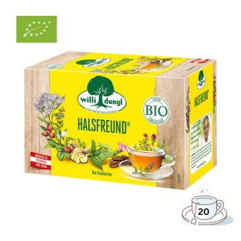 Willi Dungl Bio Tee Halsfreund, Kräutertee, 20 Teebeutel